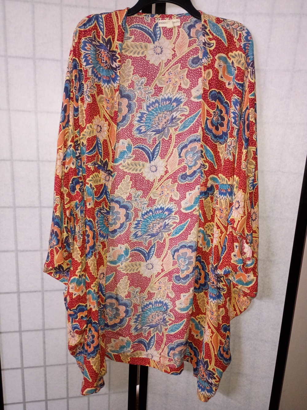 Andersen & Lauth - Anthropologie Floral Multi-Color Kimono Cover-Up